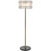Richmond Interiors Vloerlampen|Vloerlamp Feline Glas en Antique Brass, 168cm