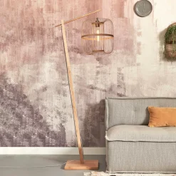 GOOD&MOJO Vloerlampen|Vloerlamp Hokkaido Bamboe, 176cm