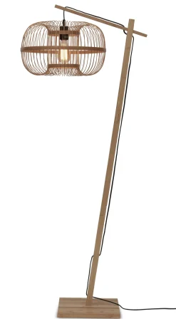 GOOD&MOJO Vloerlampen|Vloerlamp Hokkaido Bamboe, 150cm