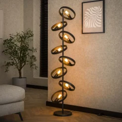 LifestyleFurn Vloerlampen|Vloerlamp Homer kleur Charchoal Charcoal