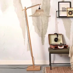 GOOD&MOJO Vloerlampen|Vloerlamp Ibiza Bamboe, 150cm