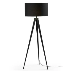 Kave Home Vloerlampen|Vloerlamp Iguazu Zwart