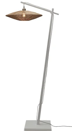 GOOD&MOJO Vloerlampen|Vloerlamp Iguazu Bamboe en jute, 176cm