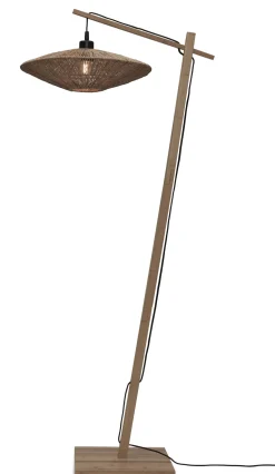 GOOD&MOJO Vloerlampen|Vloerlamp Iguazu Bamboe en Jute, 150cm