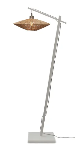 GOOD&MOJO Vloerlampen|Vloerlamp Iguazu Bamboe en Jute, 150cm