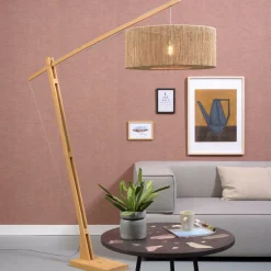 GOOD&MOJO Vloerlampen|Vloerlamp Iguazu Jute, 207cm Naturel