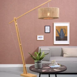 GOOD&MOJO Vloerlampen|Vloerlamp Iguazu Jute, 207cm Naturel