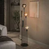 LifestyleFurn Vloerlampen|Vloerlamp Janetta Glas en metaal, 5-lamps