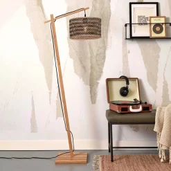 GOOD&MOJO Vloerlampen|Vloerlamp Java Bamboe, 150cm