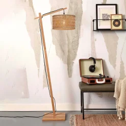 GOOD&MOJO Vloerlampen|Vloerlamp Java Bamboe, 150cm