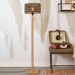 GOOD&MOJO Vloerlampen|Vloerlamp Java Bamboe, 128cm