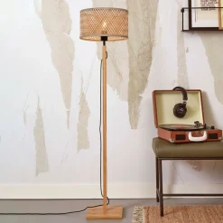 GOOD&MOJO Vloerlampen|Vloerlamp Java Bamboe, 128cm