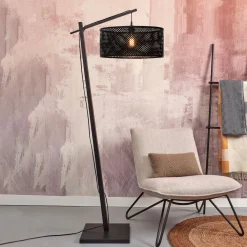 GOOD&MOJO Vloerlampen|Vloerlamp Java Bamboe, 176cm