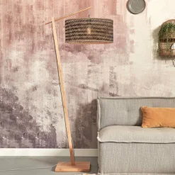 GOOD&MOJO Vloerlampen|Vloerlamp Java Bamboe, 176cm