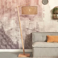 GOOD&MOJO Vloerlampen|Vloerlamp Java Bamboe, 176cm