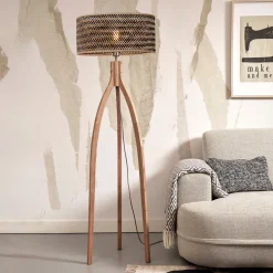 GOOD&MOJO Vloerlampen|Vloerlamp Java 3-poot, Bamboe