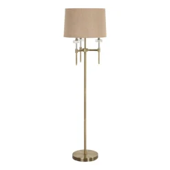 Richmond Interiors Vloerlampen|Vloerlamp Josie 161cm hoog, kleur Brushed gold