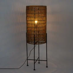 Dutchbone Vloerlampen|Vloerlamp Kari Jute
