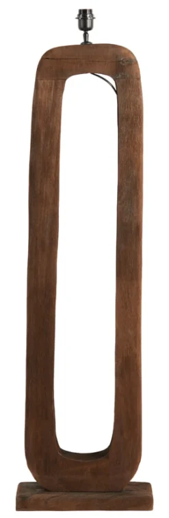 Light & Living Vloerlampen|Vloerlamp Kelafo Mangohout, 125cm (excl. kap)