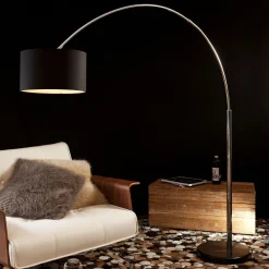 Artistiq Living Vloerlampen|Vloerlamp Kellie 210cm hoog Zwart