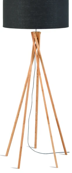 GOOD&MOJO Vloerlampen|Vloerlamp Kilimanjaro Bamboe en Eco linnen