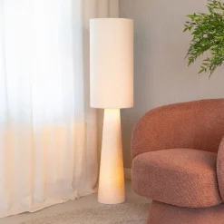 WOOOD Vloerlampen|Vloerlamp Loft Bouclé, kleur Naturel