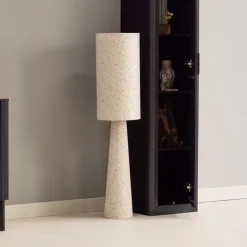 WOOOD Vloerlampen|Vloerlamp Loft Bouclé met dessin, 130cm