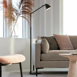 Zuiver Vloerlampen|Vloerlamp Lub 142cm, kleur Zwart