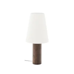 Kave Home Vloerlampen|Vloerlamp Marga Rubberhout, 110cm