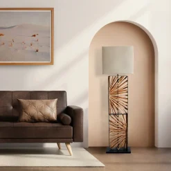 Artistiq Living Vloerlampen|Vloerlamp Markeda 165cm hoog Beige