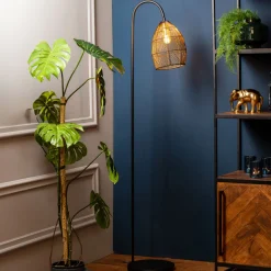 Light & Living Vloerlampen|Vloerlamp Meya Mat Zwart