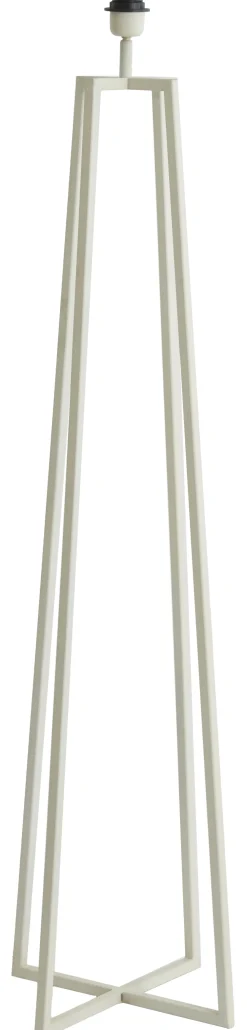 Light & Living Vloerlampen|Vloerlamp Miley 130cm, kleur Crème (excl. kap) Cru00e8me