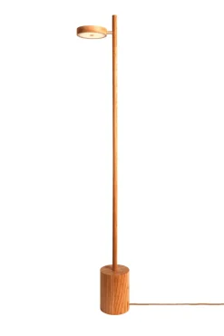GOOD&MOJO Vloerlampen|Vloerlamp Okinawa Essenhout, 146cm, kleur Naturel