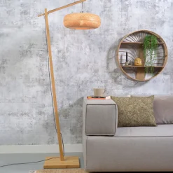 GOOD&MOJO Vloerlampen|Vloerlamp Palawan Bamboe, 176cm