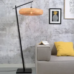 GOOD&MOJO Vloerlampen|Vloerlamp Palawan Bamboe, Ø60cm