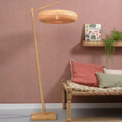 GOOD&MOJO Vloerlampen|Vloerlamp Palawan Bamboe, Ø60cm