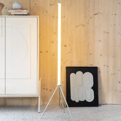 Zuiver Vloerlampen|Vloerlamp Scotty 156cm hoog, kleur Beige