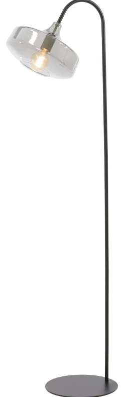 Light & Living Vloerlampen|Vloerlamp Solna 160cm hoog Mat Zwart