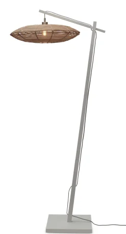 GOOD&MOJO Vloerlampen|Vloerlamp Tanami Bamboe en rotan, 176cm