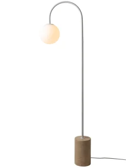 it's about RoMi Vloerlampen|Vloerlamp Tivoli Travertin en glas, 163cm