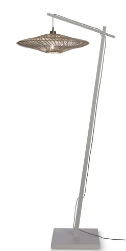 GOOD&MOJO Vloerlampen|Vloerlamp Zanzibar Bamboe en rotan, 176cm