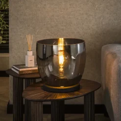 LifestyleFurn Vloerlampen|Tafellampen|Vloerlamp/Tafellamp Mikado Glas, 32cm hoog