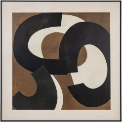 Richmond Interiors Wandpanelen|Wall Art Euphoria 80 x 80cm Bruin