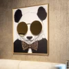 Richmond Interiors Schilderijen|Wall Art Shiny Panda 130 x 118cm