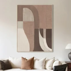 Richmond Interiors Wandkleden|Wall Art Tatu Links, 120 x 90cm Bruin