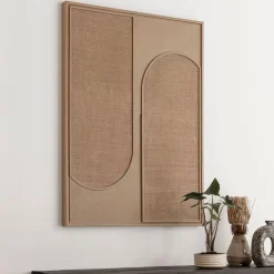 MUST Living Wandpanelen|Wanddecoratie Elyn Jute, 127 x 102cm