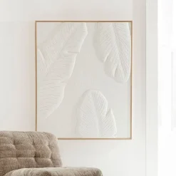 MUST Living Wandpanelen|Wanddecoratie Indian Bananenblad, 127 x 102cm