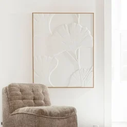 MUST Living Wandpanelen|Wanddecoratie Japanese Bananenblad, 127 x 102cm