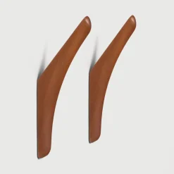 Ethnicraft Wandkapstokken|Wandhaak PI Mahoniehout, Set van 2 stuks