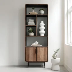 DTP Home Wandrekken & Wandkasten|Wandkast Evo Teakhout, 220 x 80cm